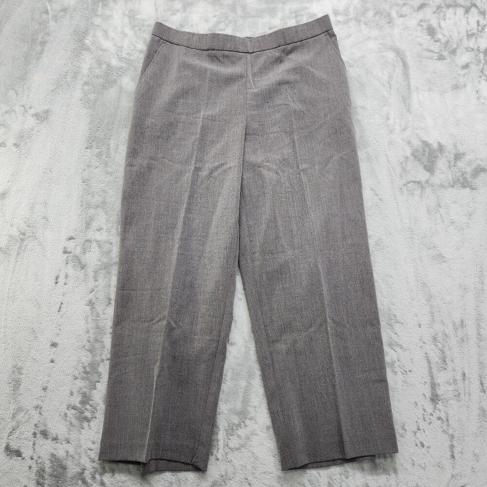 NEW Sag Harbor Pants Women's Size 12P Heathered Gray Stretch Comfort Waistband